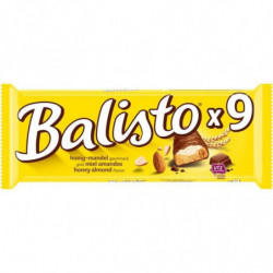 BALISTO - Barres chocolatées au miel et amandes - paquet de 9 barres - 165 g Sonico.fr