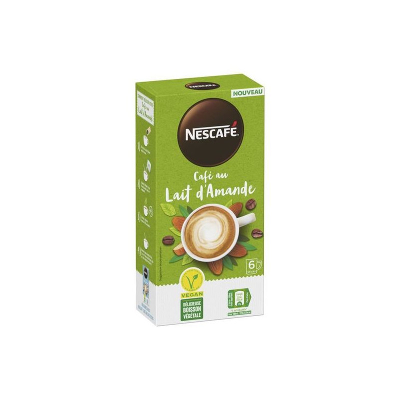 NESCAFE - Café au lait d'amande - boite de 6 sticks Sonico.fr