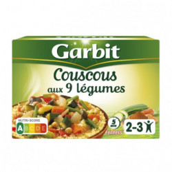 GARBIT - Couscous 9 Légumes Plat cuisiné - boîte de 690 g Sonico.fr