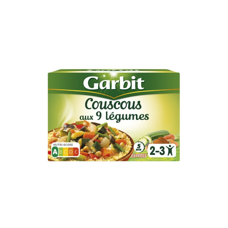 GARBIT - Couscous 9 Légumes Plat cuisiné - boîte de 690 g Sonico.fr