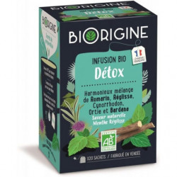 BIORIGINE - Infusion Détox Bio - boite de 20 sachets Sonico.fr