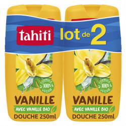 TAHITI - Gel Douche Vanille Gourmande - pack de 2 flacons de 250 ml Sonico.fr