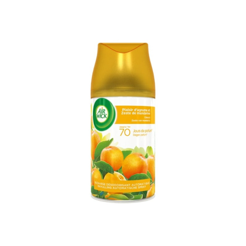 AIR WICK - Recharge pour Diffuseur Freshmatic Max parfum Plaisir d'agrumes - 250 ml Sonico.fr