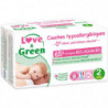 LOVE & GREEN - Couches écologiques taille 2 (3-6 kg) - paquet de 44 couches Sonico.fr
