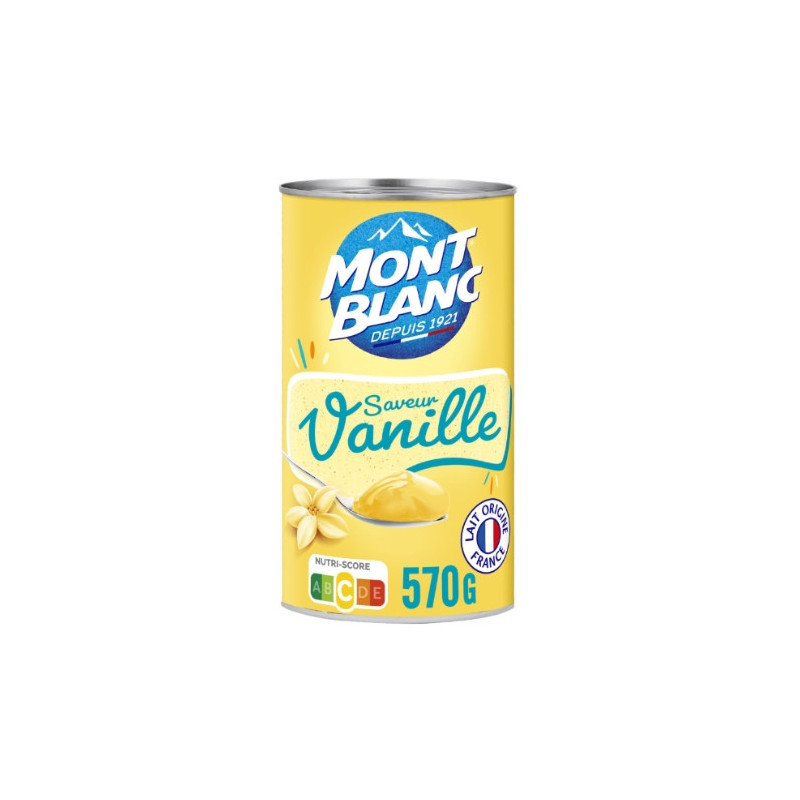 MONT BLANC - Crème Dessert Vanille - boite de 570 g Sonico.fr