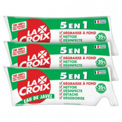 LA CROIX - Eau de Javel 5 en 1 - paquet de 3x250 ml Sonico.fr