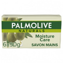 PALMOLIVE - Savon Solide Naturals Moisture Care Olive - 6 Savons De 90 g Sonico.fr