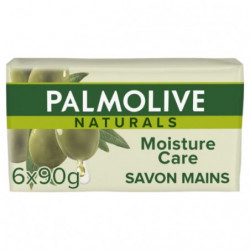 PALMOLIVE - Savon Solide Naturals Moisture Care Olive - 6 Savons De 90 g Sonico.fr