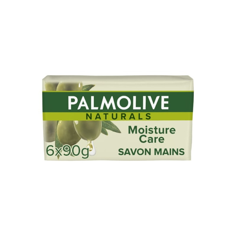 PALMOLIVE - Savon Solide Naturals Moisture Care Olive - 6 Savons De 90 g Sonico.fr