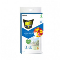 RAID - Anti-Mouches Pièges Stickers Sans Parfum - boite de 6 stickers Sonico.fr