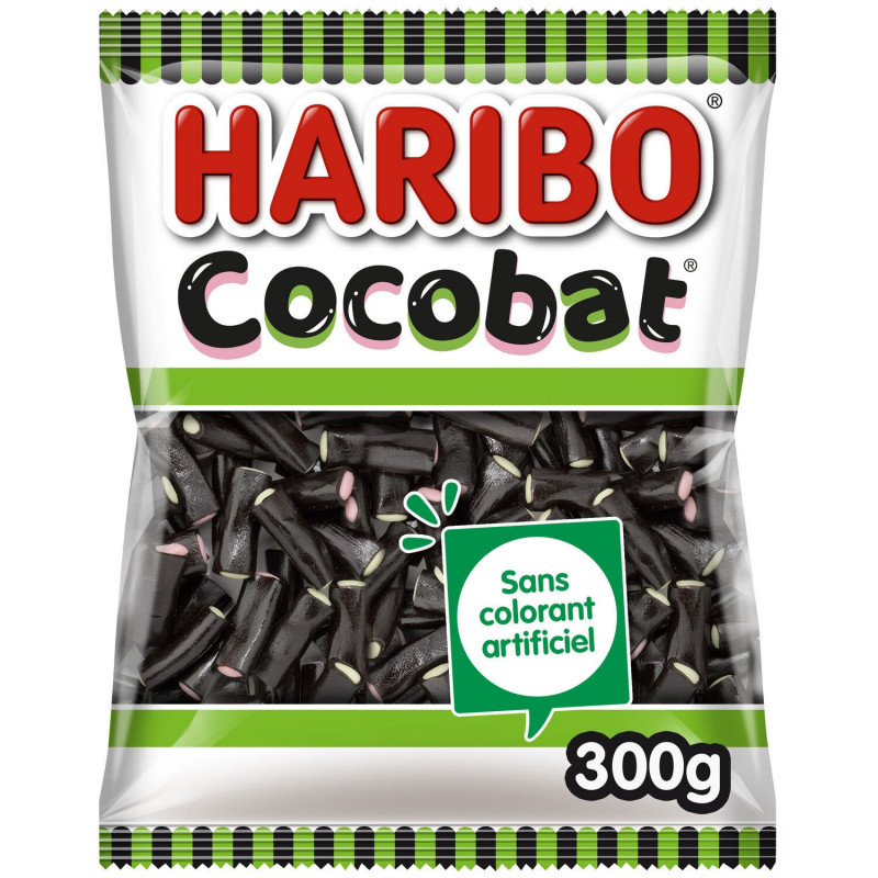 HARIBO - Bonbons Cocobat - sachet de 300 g Sonico.fr