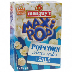 MENGUY'S - Pop corn Salé - boite de 3 sachets de 92 g Sonico.fr