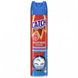 CATCH - Expert Moustiques et Mouches Insecticide - spray de 300 ml Sonico.fr