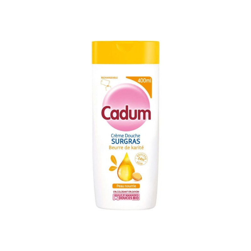 CADUM - Surgras Karité Crème de Douche - flacon de 400 ml Sonico.fr