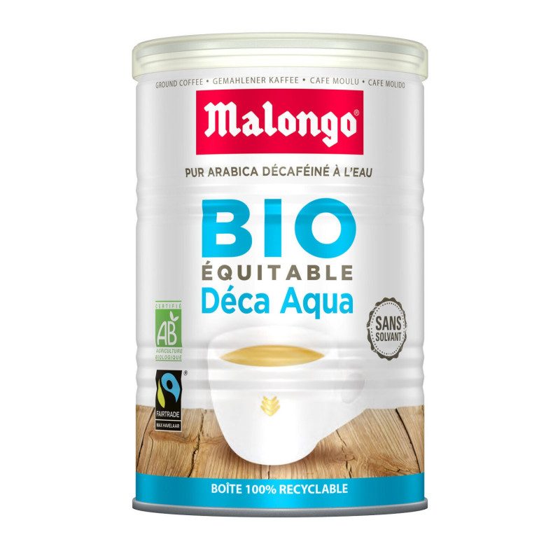 MALONGO - Déca Aqua Max Havellar café moulu - boite de 250 g Sonico.fr