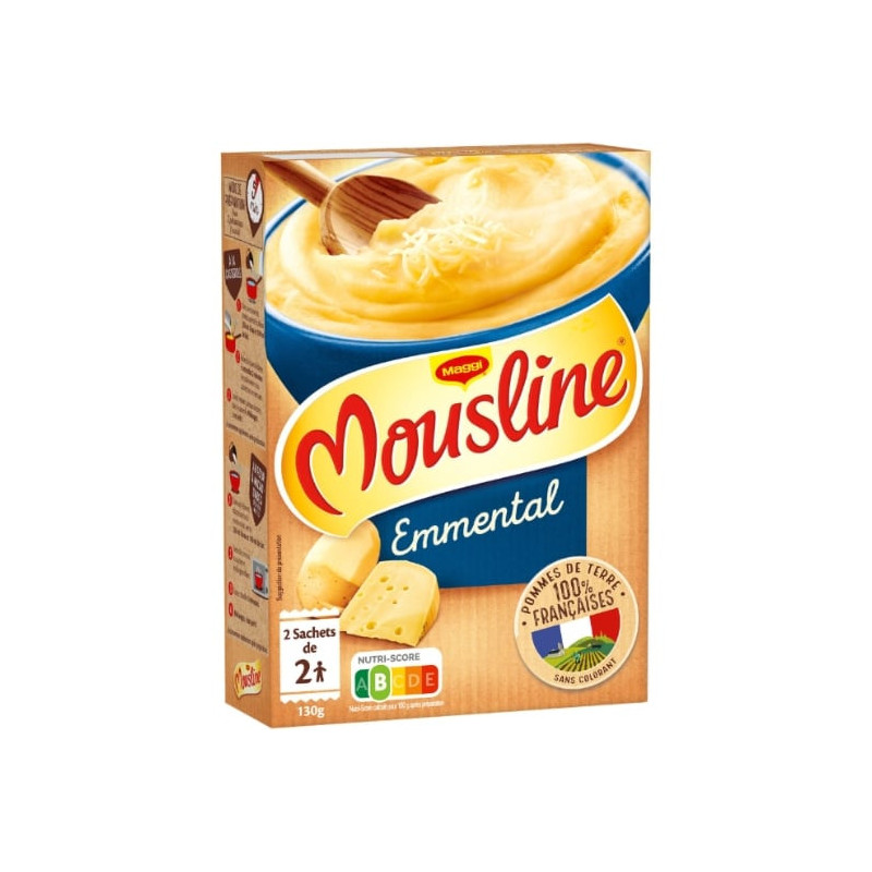 MOUSLINE - Purée Emmental - boite de 2x65 g Sonico.fr