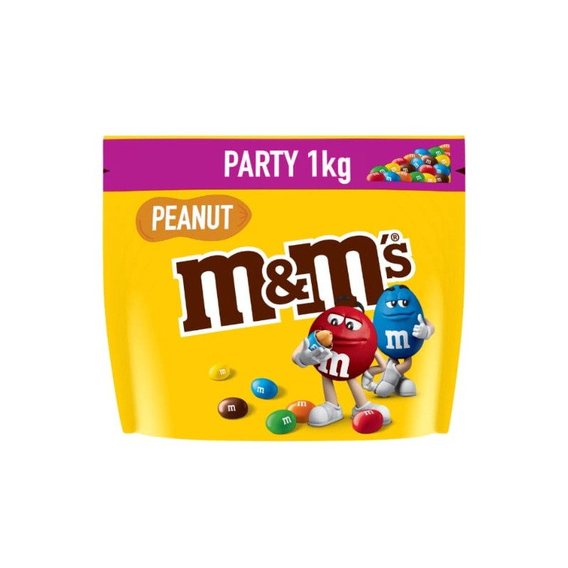 M&M'S - Bonbons chocolat au lait et cacahuètes - paquet de 1 kg Sonico.fr