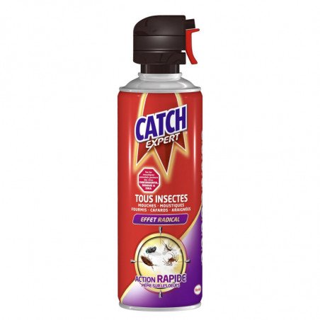 CATCH - Tous Insectes Insecticide Volants Et Rampants - 400 ml Sonico.fr