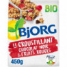 BJORG - Croustillant Chocolat Noir et Fruits Rouges Céréales Bio - paquet de 450 g Sonico.fr