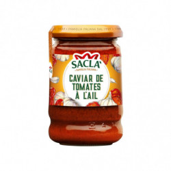 SACLA - Sauce Caviar De Tomates A l'Ail - pot de 190 g Sonico.fr