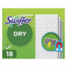SWIFFER - Recharges Lingettes Sèches Pour Balai Attrape-Poussière - paquet de 18 Lingettes Sonico.fr