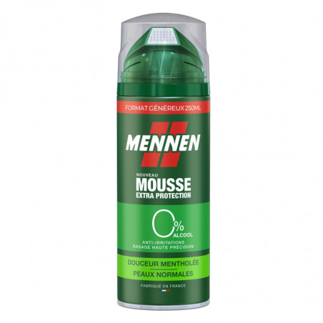 MENNEN - Mousse À Raser Douceur Mentholée Peaux Normales - spray de 250 ml Sonico.fr