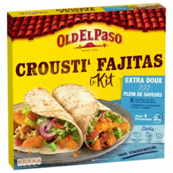 OLD EL PASO - Kit pour Crousti' Fajitas Extra doux sans piment - boite de 521 g Sonico.fr