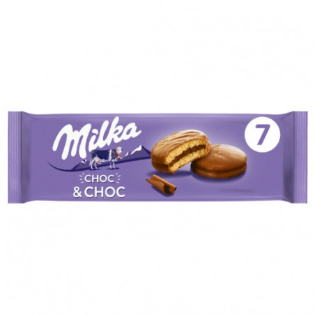MILKA - Choc Et Choc Gâteaux fourrés au chocolat - 175 g Sonico.fr