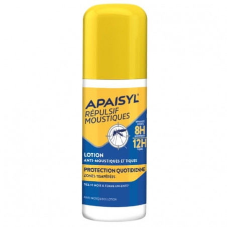 APAISYL - Anti-Moustiques Répulsif Lotion Protection Quotidienne - spray de 90 ml Sonico.fr