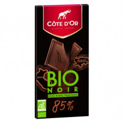 COTE D'OR - Chocolat noir 85% Bio - tablette de 90 g Sonico.fr