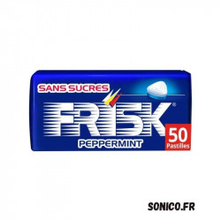 FRISK menthe forte sans sucres – boîte métal 50 pastilles – Sonico.fr