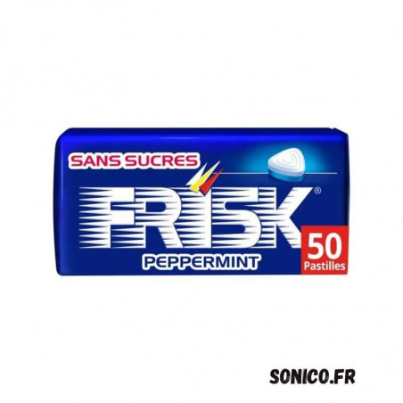 FRISK menthe forte sans sucres – boîte métal 50 pastilles – Sonico.fr