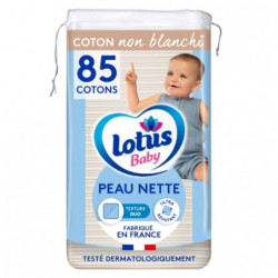 LOTUS BABY - Cotons Peau Nette - paquet de 85 cotons Sonico.fr