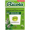 RICOLA - Bonbons Menthe des Montagne sans sucres - boite de 50 g Sonico.fr