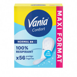 VANIA - Kotydia Confort Normal parfum Fresh - boîte de 56 protèges-slips Sonico.fr