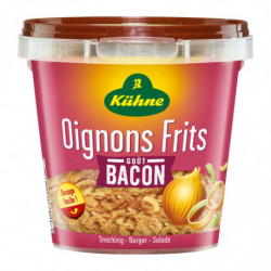 KUHNE - Oignons Frits gout Bacon - boite de 100 g Sonico.fr