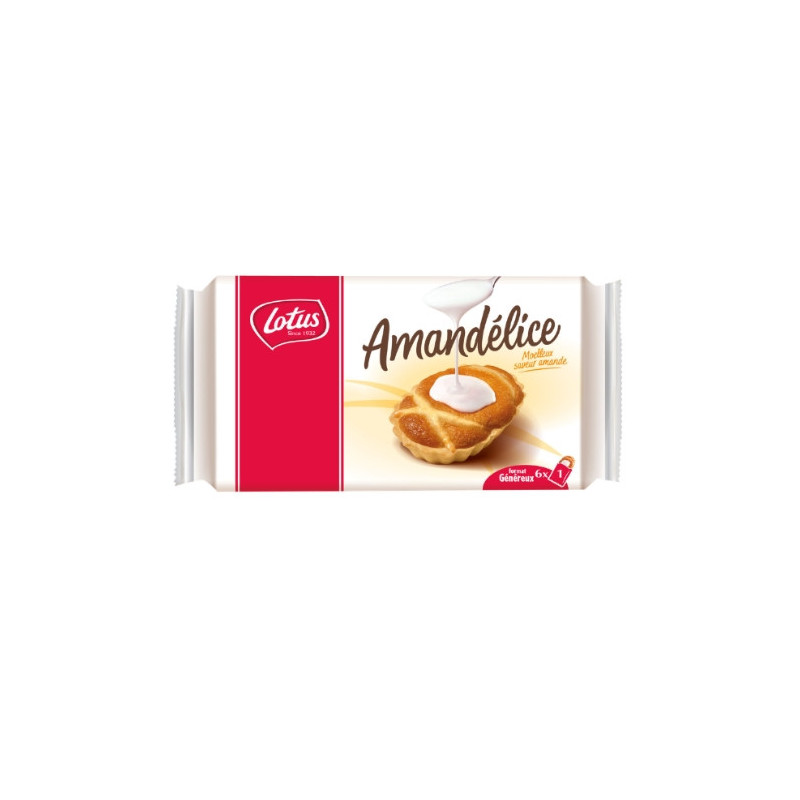 LOTUS - Amandélice Moelleux saveur Amande - paquet de 312 g Sonico.fr