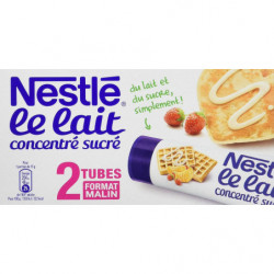 NESTLE - Lait concentré sucré - Boite de 2 Tubes de 170 g Sonico.fr
