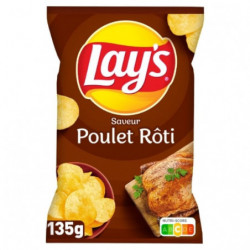 LAY'S - Chips saveur Poulet rôti - sachet de 135 g Sonico.fr