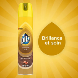 PLIZ - Aérosol brillance et soin pour bois classique - spray de 300 ml Sonico.fr