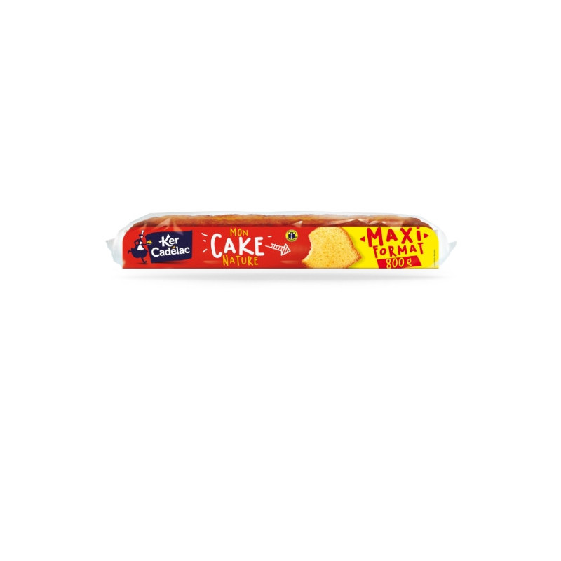 KER CADELAC - Gâteau cake nature Barre Patissiere - barre de 800 g Sonico.fr
