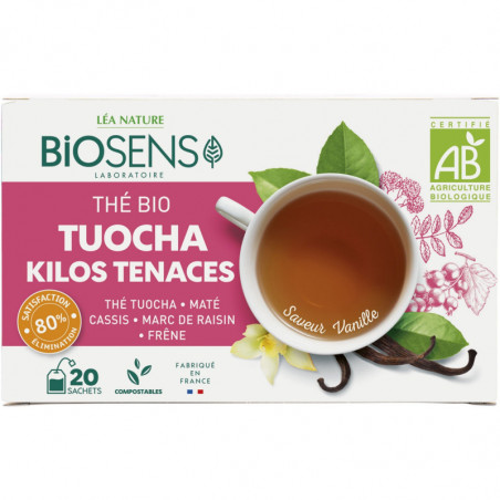 BIOSENS - Thé noir Tuocha Kilos Tenaces Bio - boite de 20 sachets Sonico.fr