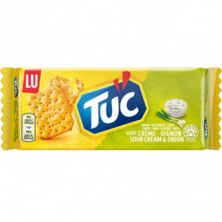 LU - Tuc Cracker goût Crème Oignon Biscuits apéritifs - sachet de 100 g Sonico.fr