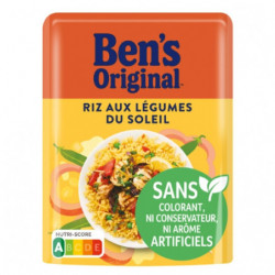 BEN'S ORIGINAL - Riz Micro Ondable Aux Légumes Du Soleil - sachet de 250 g Sonico.fr