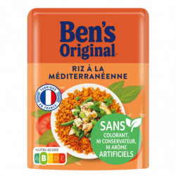 BEN'S ORIGINAL - Riz Micro Ondable à la méditerranéenne - sachet de 220 g Sonico.fr