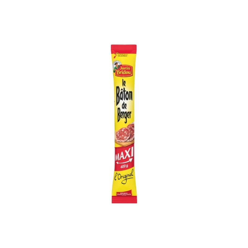 JUSTIN BRIDOU - Bâton de Berger Saucisson Maxi - sachet de 400 g Sonico.fr