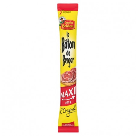 JUSTIN BRIDOU - Bâton de Berger Saucisson Maxi - sachet de 400 g Sonico.fr