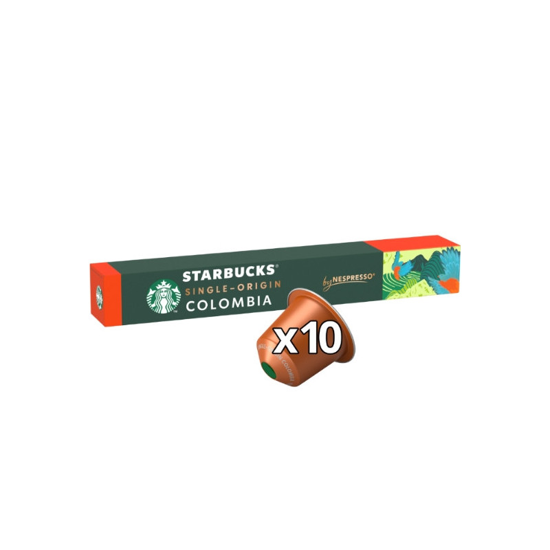 STARBUCKS - Colombia intensité 7 Café Compatible Nespresso - paquet de 10 capsules Sonico.fr