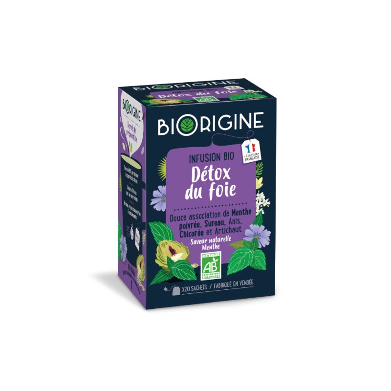 BIORIGINE - Infusion Détox du Foie - boite de 20 sachets Sonico.fr