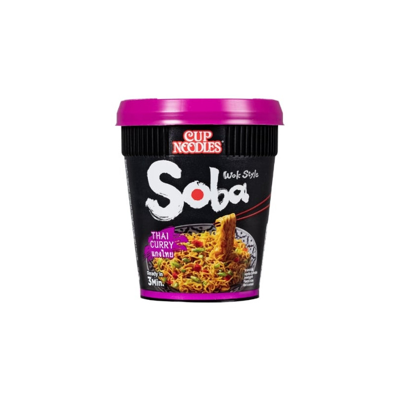 NISSIN - Soba nouilles Sautées Thai - boite de 88 g Sonico.fr